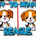 How To Draw A Cute Beagle Dog Cartoon How To Draw A Cute Beagle Dog Cartoon