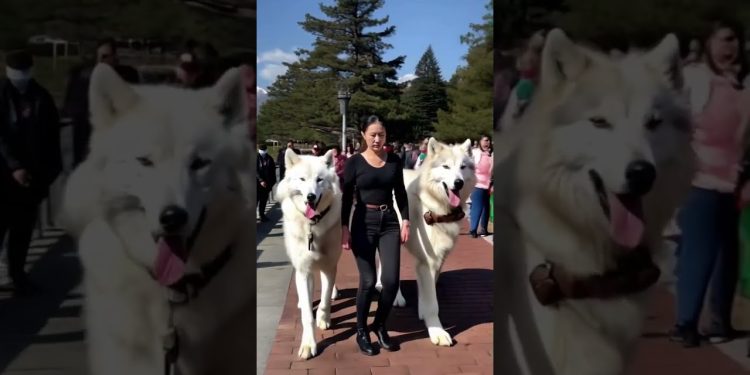 My Direwolves love the Seawall 🐺🥰🐺 #direwolves #wolf #wolves #pets #pet #dogs #dog #fyp #foryou