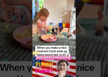 Baby shares Food with Dog 👶🐶❤️ |#135| #shorts