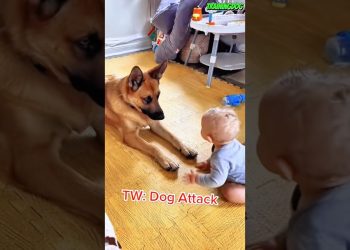 🐕❤️ Gentle Hearts: Dogs and Their Little Humans #dog #puppy #k9 #germanshepherd #dogtraining #pets