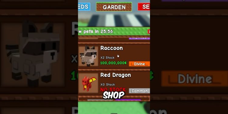 SECRET PET ONLY Shop from Owner Of Grow a Garden!
