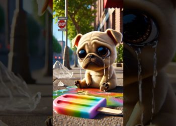 Saddest Dog of the Year! His Popsicles Melted, But He Found a Sweeter Friendship! 🍦💖