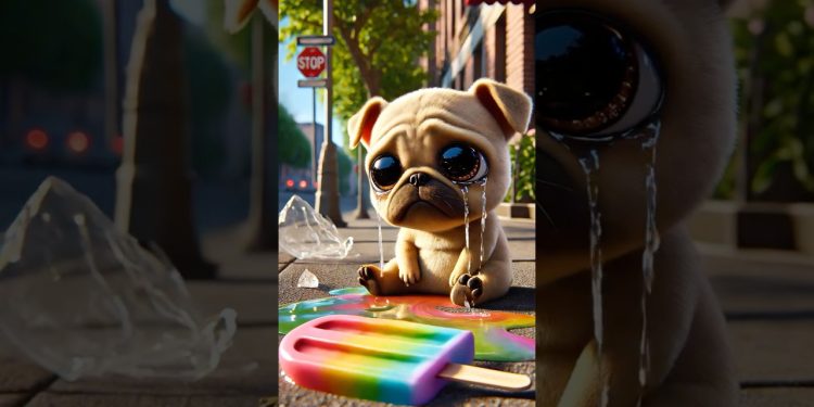 Saddest Dog of the Year! His Popsicles Melted, But He Found a Sweeter Friendship! 🍦💖