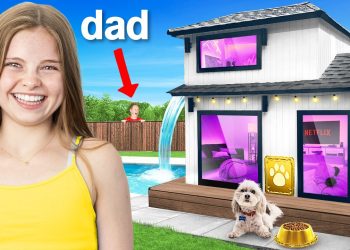 I Built a DREAM DOG HOUSE and Hid It From My Dad!