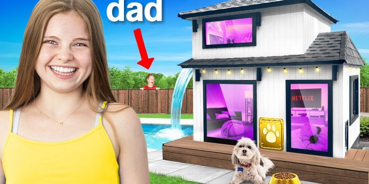 I Built a DREAM DOG HOUSE and Hid It From My Dad!