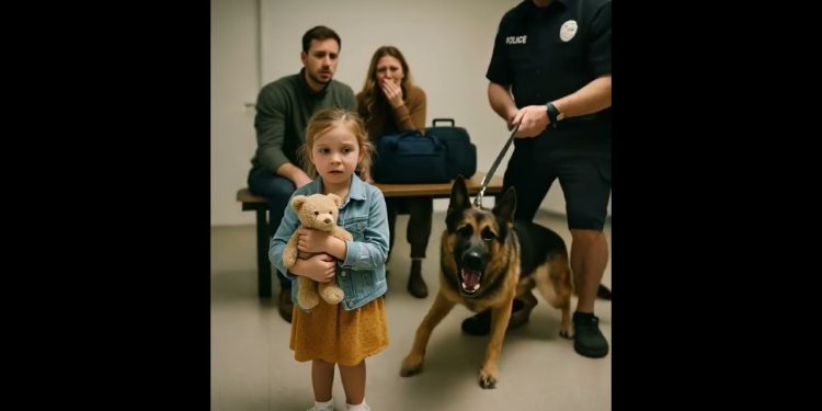 😱 Service Dog Alerts Police — What He Sensed About the Girl Shocked Everyone! #loyaldog #dog