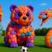 The mascot vibrato assistant dog placed on the football field is popular, co-produced, and creative The mascot vibrato assistant dog placed on the football field is popular, co-produced, and creative