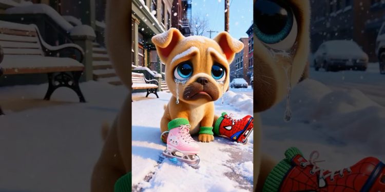 Dog’s Ice Skating Dream! From Clumsy Learning to Dancing on Ice – So Inspiring! ⛸️🐶 Dog’s Ice Skating Dream! From Clumsy Learning to Dancing on Ice – So Inspiring! ⛸️🐶