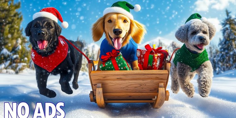 12 Hours of Dog TV for Dogs to Watch 🎵🐶 Separation Anxiety Relief Music ❄️ Dog Music
