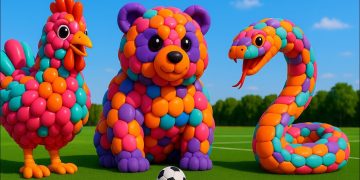 The mascot vibrato assistant dog placed on the football field is popular, co-produced, and creative
