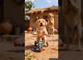 Cute dog gets his child a bicycle 😭 #ai #dog #save Cute dog gets his child a bicycle 😭 #ai #dog #save