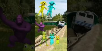 Cute dog beby stop train by dance #trending #cute #cat #trendingshorts #dance #train #funny