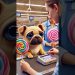 Dog’s Little Heroic Act: Biggest Lollipop for the Brightest Smile! 😢➡️😊 #shorts #cute #dog