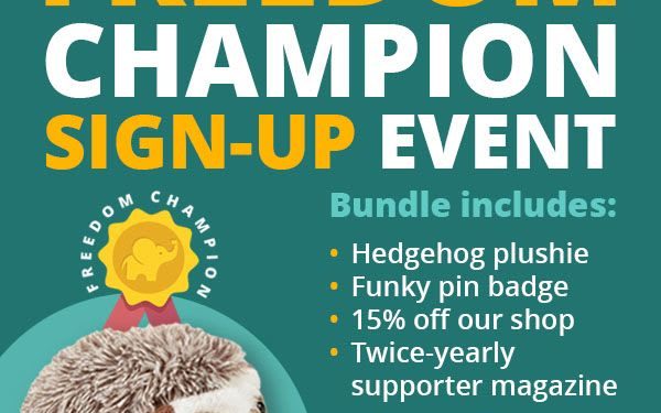 Join the Freedom Champion Drive for Animals Join the Freedom Champion Drive for Animals