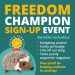 Join the Freedom Champion Drive for Animals