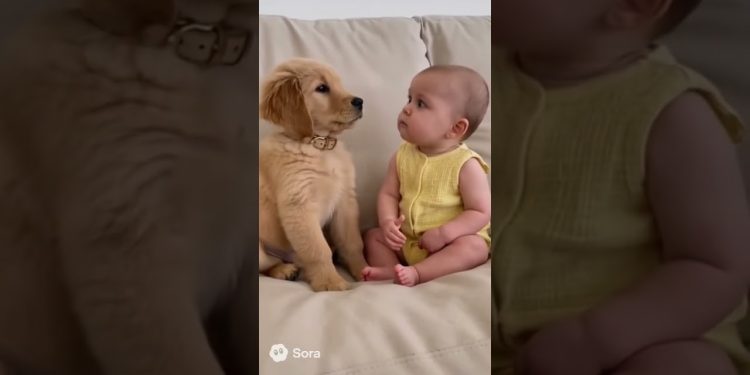 The tension in this conversation… I can’t 😭😂 | babies&barks