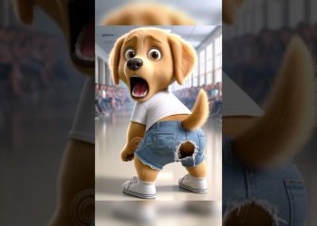 The awkward moment that cute puppy will never forget 😨 #ai #dog #aidog #cute #puppy #cartoon  #aiart